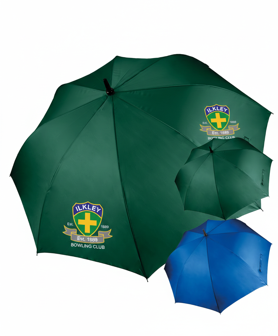 Ilkley Bowling Club Large umbrella - stock coming soon - Image 2